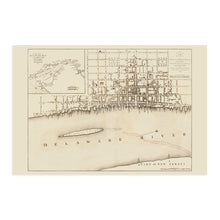 Load image into Gallery viewer, Digitally Restored and Enhanced 1776 Philadelphia Pennsylvania Map - Vintage Map of Philadelphia Wall Art - Plan of the City of Philadelphia Map Poster
