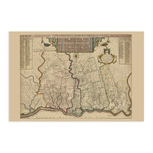 Cargar imagen en el visor de la galería, Digitally Restored and Enhanced 1687 Philadelphia Pennsylvania Map - Old Philadelphia PA Vintage Map Wall Art - Philadelphia Map Print Showing Counties Townships Lots - Philadelphia Map Poster