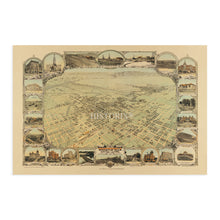 Load image into Gallery viewer, Digitally Restored and Enhanced 1901 Bakersfield California Map Poster - Bakersfield CA Map Wall Art - Bakersfield Kern County California Wall Map History