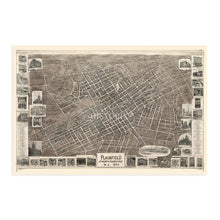 Load image into Gallery viewer, Digitally Restored and Enhanced 1899 Plainfield & North Plainfield New Jersey Map - Old Plainfield NJ Map Poster - Map of Plainfield New Jersey Wall Art