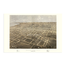 Load image into Gallery viewer, Digitally Restored and Enhanced 1867 Fond Du Lac Wisconsin Map - Fond Du Lac Wall Art - History Map of Wisconsin Poster - Old Fond Du Lac Map