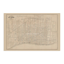 Load image into Gallery viewer, Digitally Restored and Enhanced 1886 Detroit Michigan Map - Vintage Detroit Map Poster - Old Wayne County Map of Michigan - History Map of Detroit Wall Art - Historic City of Detroit Michigan Map Poster