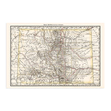 Load image into Gallery viewer, Digitally Restored and Enhanced 1879 Colorado Map Poster - Vintage Colorado Map - Old State Map of Colorado Wall Art - Historic Colorado Wall Map Showing Railroads Counties Cities Towns Rivers
