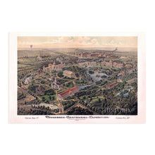 Load image into Gallery viewer, Digitally Restored and Enhanced 1897 Nashville Map Poster - Vintage Map of Nashville Tennessee Wall Art - Old Nashville Wall Decor - Birds Eye View Map of Nashville TN Centennial Exposition