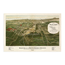 Cargar imagen en el visor de la galería, Digitally Restored and Enhanced 1892 Wauwatosa Wisconsin Map - History Map of Wauwatosa Wall Art - Old Wauwatosa City Milwaukee Map of Wisconsin Poster
