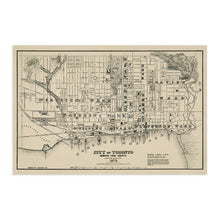 Load image into Gallery viewer, Digitally Restored and Enhanced 1873 Toronto Ontario Canada Map Poster - Vintage Map of Toronto Canada - History Map of Ontario - Old Ontario Canada Map
