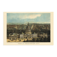 Load image into Gallery viewer, Digitally Restored and Enhanced 1871 Washington DC Map Art - Vintage Washington DC Print - Historic United States Capitol Building Washington DC Wall Art - Old Map Washington DC Poster