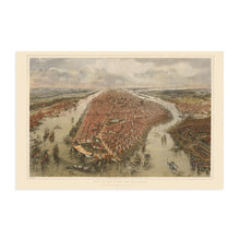Load image into Gallery viewer, Digitally Restored and Enhanced 1865 New York City Map Print - NYC Vintage Map - New York City Map Wall Art - Map of New York City Poster - NYC Map Print