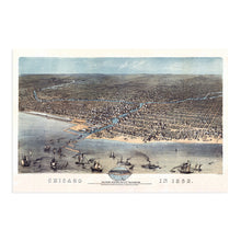 Load image into Gallery viewer, Digitally Restored and Enhanced 1868 Chicago Map Wall Art - Vintage Map of Chicago Illinois - Chicago Map Poster - Chicago Vintage Poster - Chicago Vintage Art - Map of Chicago Vintage Print