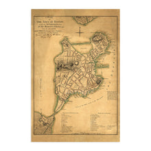Load image into Gallery viewer, 1777 Map of Boston Massachusetts - Map of Boston Wall Art Poster - Old Map Plan of the Town of Boston MA Poster