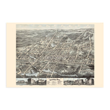 Cargar imagen en el visor de la galería, Digitally Restored and Enhanced 1878 Brockton Massachusetts Map - Old Map of Brockton Massachusetts Wall Art - Brockton Plymouth County MA Map