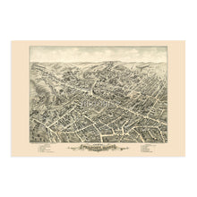 Load image into Gallery viewer, Digitally Restored and Enhanced 1877 Peabody Massachusetts Map - Old Peabody City Essex County Massachusetts Wall Art - View of Peabody MA Map History