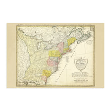 Cargar imagen en el visor de la galería, Digitally Restored and Enhanced 1784 North America Map of United States - Vintage United States Map Wall Art - Historic Map of North America Poster - Vereinigte Staaten von Nord-America Old History Map