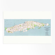 Load image into Gallery viewer, Digitally Restored and Enhanced 1951 Vieques Island Puerto Rico Map - Puerto Rico Vintage Map - Isla de Viques Puerto Rico Map Wall Art - Map of Puerto Rico Poster - Mapa de Puerto Rico Poster