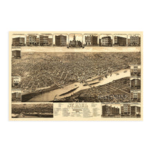 Cargar imagen en el visor de la galería, Digitally Restored and Enhanced 1883 Saint Paul Minnesota Map Poster - St Paul Minnesota Vintage Map - St Paul Minnesota Wall Art - Old St Paul Map - MN State Capital - Ramsey County
