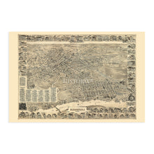 Load image into Gallery viewer, Digitally Restored and Enhanced 1898 Elizabeth New Jersey Map - Old Map of Elizabeth NJ Map Poster - Elizabeth City Map of New Jersey Wall Art History