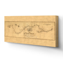 Cargar imagen en el visor de la galería, Digitally Restored and Enhanced 1811 Mississippi River Map Canvas - Canvas Wrap Vintage Wall Map of Mississippi River - Historic Mississippi Poster - Old Mississippi Map From Source To Missouri Mouth