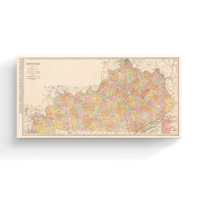 Load image into Gallery viewer, Digitally Restored and Enhanced 1905 Kentucky Map Canvas Art - Canvas Wrap Vintage Map of Kentucky Poster - Old Kentucky State Map Print - Historic Kentucky Wall Art - Restored KY Map Print