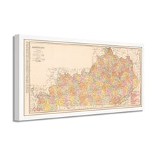 Load image into Gallery viewer, Digitally Restored and Enhanced 1905 Kentucky Map Poster - Framed Vintage State Map of Kentucky - Old Map of Kentucky Wall Art - Restored KY Map - Historic Kentucky State Map Print