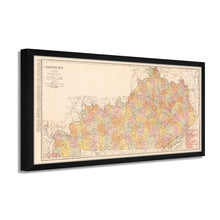 Load image into Gallery viewer, Digitally Restored and Enhanced 1905 Kentucky Map Poster - Framed Vintage State Map of Kentucky - Old Map of Kentucky Wall Art - Restored KY Map - Historic Kentucky State Map Print
