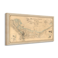 Cargar imagen en el visor de la galería, Digitally Restored and Enhanced 1889 Multnomah County Oregon Map - Framed Vintage Multnomah Wall Art - Old Map of Oregon Poster - History Map of Multnomah County Oregon Wall Art