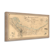 Cargar imagen en el visor de la galería, Digitally Restored and Enhanced 1889 Multnomah County Oregon Map - Framed Vintage Multnomah Wall Art - Old Map of Oregon Poster - History Map of Multnomah County Oregon Wall Art
