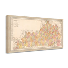 Load image into Gallery viewer, Digitally Restored and Enhanced 1905 Kentucky Map Poster - Framed Vintage State Map of Kentucky - Old Map of Kentucky Wall Art - Restored KY Map - Historic Kentucky State Map Print
