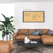 Load image into Gallery viewer, Digitally Restored and Enhanced 1811 Mississippi River Map - Vintage Map of Mississippi Wall Art Poster - Map of the Mississippi River From Its Source to the Mouth of the Missouri Wall Decor