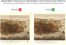 Load image into Gallery viewer, Digitally Restored and Enhanced 1878 City of San Francisco Map Art - Vintage Map of San Francisco - Birds Eye View from the Bay looking Southwest - San Francisco Map Poster - Bay Area Map Poster