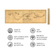 Load image into Gallery viewer, Digitally Restored and Enhanced 1811 Mississippi River Map - Vintage Map of Mississippi Wall Art Poster - Map of the Mississippi River From Its Source to the Mouth of the Missouri Wall Decor