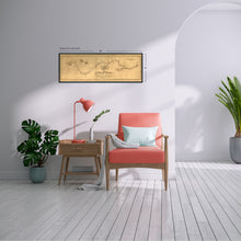 Load image into Gallery viewer, Digitally Restored and Enhanced 1811 Mississippi River Map - Vintage Map of Mississippi Wall Art Poster - Map of the Mississippi River From Its Source to the Mouth of the Missouri Wall Decor