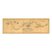 Load image into Gallery viewer, Digitally Restored and Enhanced 1811 Mississippi River Map - Vintage Map of Mississippi Wall Art Poster - Map of the Mississippi River From Its Source to the Mouth of the Missouri Wall Decor