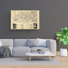Cargar imagen en el visor de la galería, Digitally Restored and Enhanced 1940 Great Smoky Mountains Map Canvas Art - Canvas Wrap Vintage Great Smoky Mountains National Park Wall Art - Old Smoky Mountains Poster - Smoky Mountains Wall Art