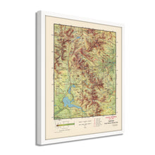 Load image into Gallery viewer, Digitally Restored and Enhanced 1959 Rocky Mountain National Park Map - Framed Vintage Rocky Mountain National Park Poster - Colorado Centennial Map of Rocky Mountain National Park