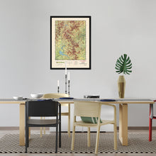 Load image into Gallery viewer, Digitally Restored and Enhanced 1959 Rocky Mountain National Park Map - Framed Vintage Rocky Mountain National Park Poster - Colorado Centennial Map of Rocky Mountain National Park