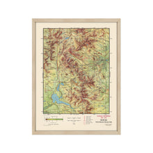 Load image into Gallery viewer, Digitally Restored and Enhanced 1959 Rocky Mountain National Park Map - Framed Vintage Rocky Mountain National Park Poster - Colorado Centennial Map of Rocky Mountain National Park