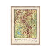 Load image into Gallery viewer, Digitally Restored and Enhanced 1959 Rocky Mountain National Park Map - Framed Vintage Rocky Mountain National Park Poster - Colorado Centennial Map of Rocky Mountain National Park