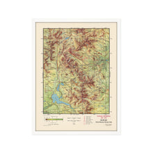 Load image into Gallery viewer, Digitally Restored and Enhanced 1959 Rocky Mountain National Park Map - Framed Vintage Rocky Mountain National Park Poster - Colorado Centennial Map of Rocky Mountain National Park