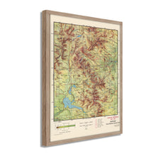 Load image into Gallery viewer, Digitally Restored and Enhanced 1959 Rocky Mountain National Park Map - Framed Vintage Rocky Mountain National Park Poster - Colorado Centennial Map of Rocky Mountain National Park