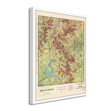 Load image into Gallery viewer, Digitally Restored and Enhanced 1959 Rocky Mountain National Park Map - Framed Vintage Rocky Mountain National Park Poster - Colorado Centennial Map of Rocky Mountain National Park