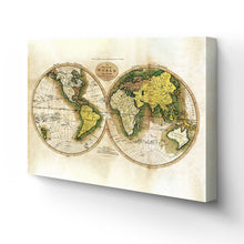 Load image into Gallery viewer, Digitally Resored and Enhanced 1795 World Map Canvas Art - Canvas Wrap Vintage World Map Wall Art - Old World Map Poster - Map of the World from Best Authorities (Antique White)