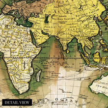 Load image into Gallery viewer, Digitally Resored and Enhanced 1795 World Map Canvas Art - Canvas Wrap Vintage World Map Wall Art - Old World Map Poster - Map of the World from Best Authorities (Antique White)