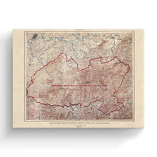 Cargar imagen en el visor de la galería, Digitally Restored and Enhanced 1926 Great Smoky Mountains National Park Canvas Art - Canvas Wrap Smoky Mountains Wall Art - Old Great Smoky Mountains Map - History Map of Smoky Mountains Poster