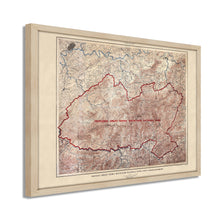 Cargar imagen en el visor de la galería, Digitally Restored and Enhanced 1926 Proposed Great Smoky Mountains Map - Framed Vintage Smoky Mountains Wall Art - Great Smoky Mountains National Park Poster North Carolina-Tennessee