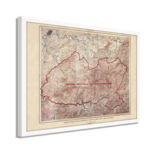 Cargar imagen en el visor de la galería, Digitally Restored and Enhanced 1926 Proposed Great Smoky Mountains Map - Framed Vintage Smoky Mountains Wall Art - Great Smoky Mountains National Park Poster North Carolina-Tennessee