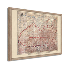 Cargar imagen en el visor de la galería, Digitally Restored and Enhanced 1926 Proposed Great Smoky Mountains Map - Framed Vintage Smoky Mountains Wall Art - Great Smoky Mountains National Park Poster North Carolina-Tennessee