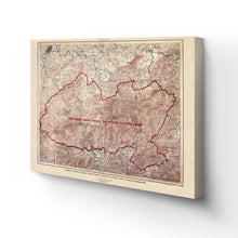 Cargar imagen en el visor de la galería, Digitally Restored and Enhanced 1926 Great Smoky Mountains National Park Canvas Art - Canvas Wrap Smoky Mountains Wall Art - Old Great Smoky Mountains Map - History Map of Smoky Mountains Poster