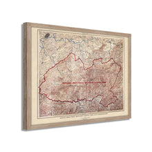 Cargar imagen en el visor de la galería, Digitally Restored and Enhanced 1926 Proposed Great Smoky Mountains Map - Framed Vintage Smoky Mountains Wall Art - Great Smoky Mountains National Park Poster North Carolina-Tennessee