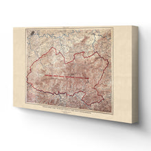 Cargar imagen en el visor de la galería, Digitally Restored and Enhanced 1926 Great Smoky Mountains National Park Canvas Art - Canvas Wrap Smoky Mountains Wall Art - Old Great Smoky Mountains Map - History Map of Smoky Mountains Poster