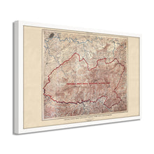 Cargar imagen en el visor de la galería, Digitally Restored and Enhanced 1926 Proposed Great Smoky Mountains Map - Framed Vintage Smoky Mountains Wall Art - Great Smoky Mountains National Park Poster North Carolina-Tennessee